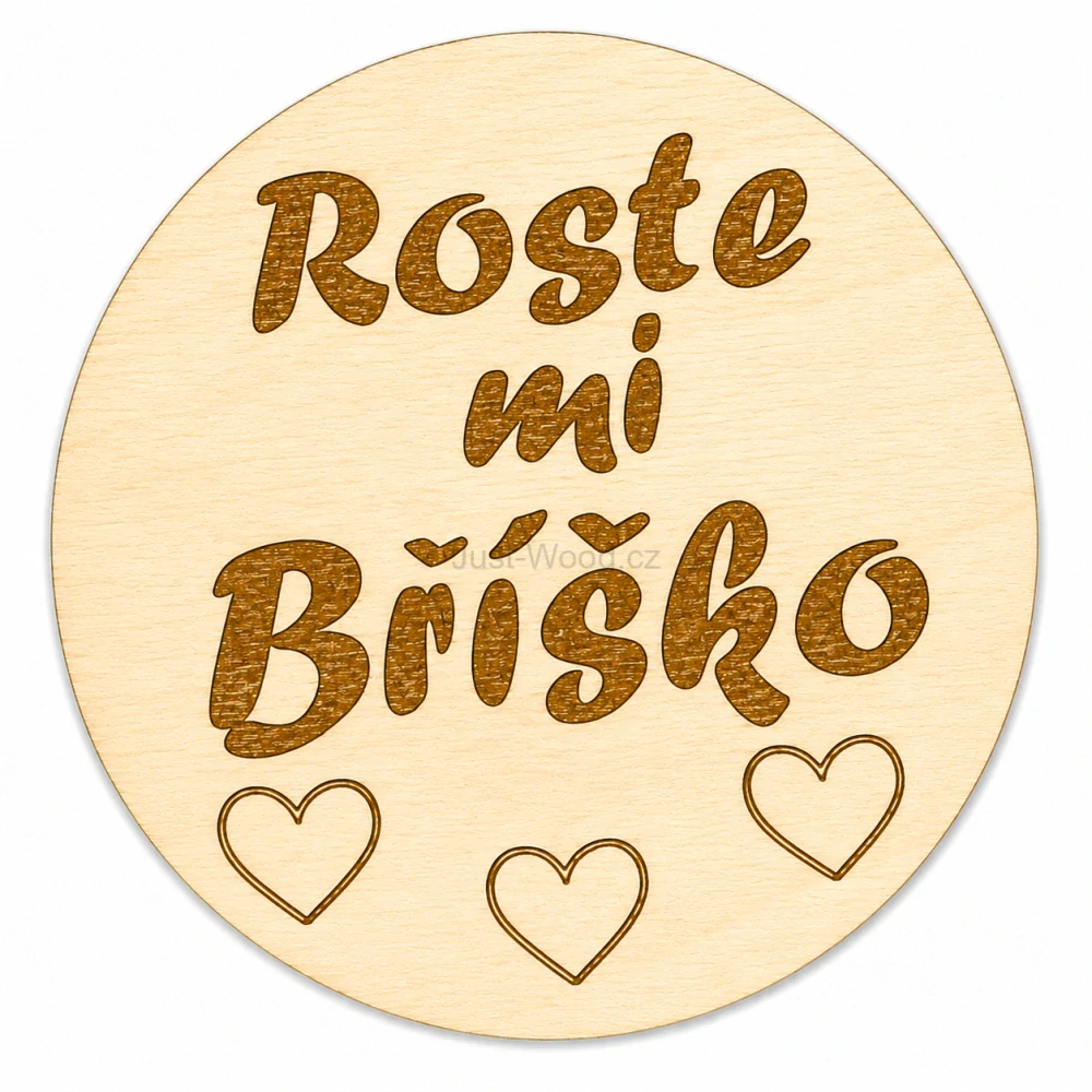 Milníková kartička - roste mi bříško