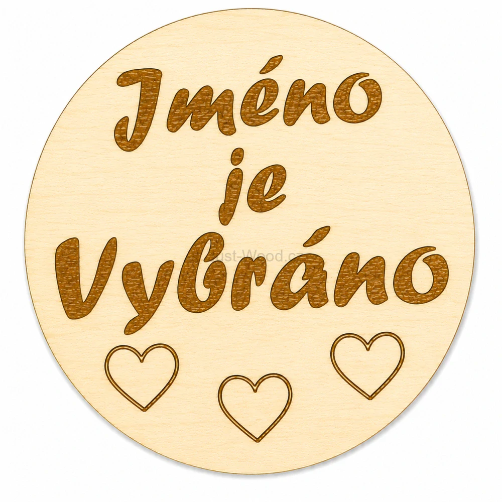 Milníková kartička - jméno je vybráno