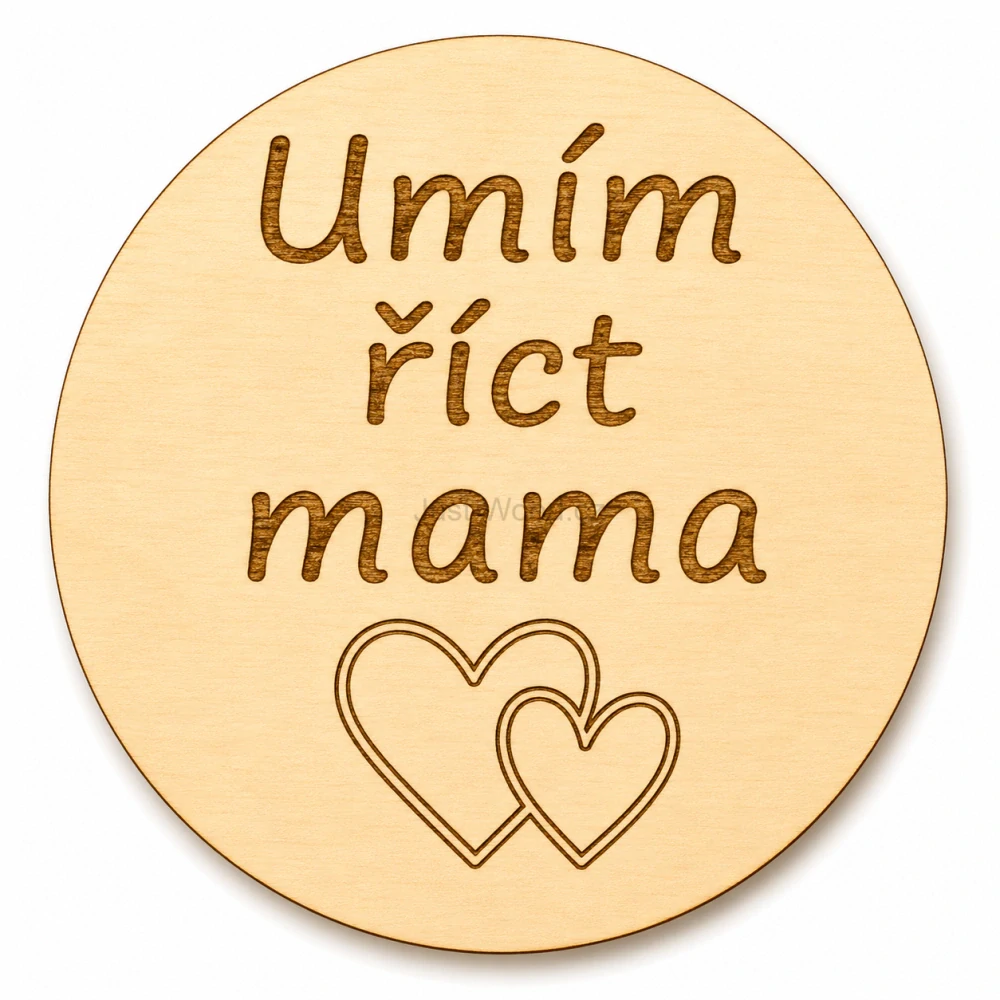 Milníková kartička - umím říct máma