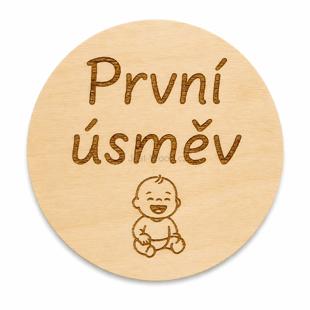 Milníková kartička - první úsměv