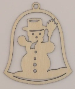 Dřevěná vánoční ozdoba (8 cm)