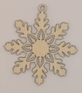 Dřevěná vánoční ozdoba (8 cm)