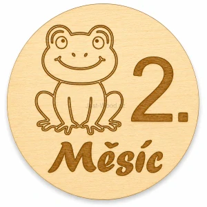 Milníková kartička - 2. měsíc zvířátka