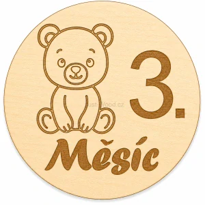 Milníková kartička - 3. měsíc zvířátka