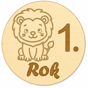 Milníková kartička - 1. rok zvířátka