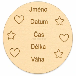 Milníková kartička - info tabulka