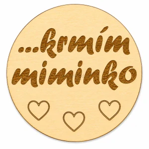 Milníková kartička - krmím miminko