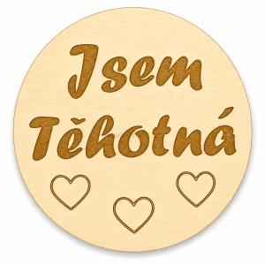 Milníková kartička - jsem těhotná