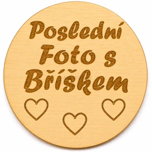 Milníková kartička - poslední foto s bříškem