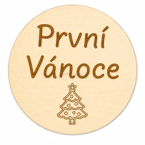Milníková kartička - první vánoce