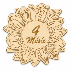Milníková kartička - Kopretina 4. měsíc