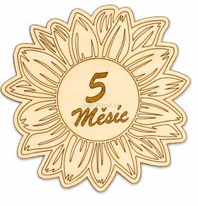 Milníková kartička - Kopretina 5. měsíc