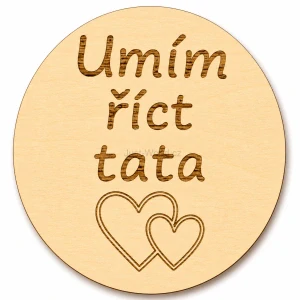Milníková kartička - Umím říct táta