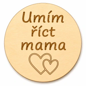 Milníková kartička - umím říct máma