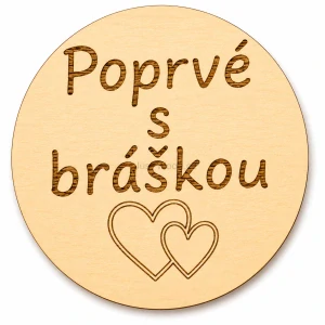 Milníková kartička - poprvé s bráškou