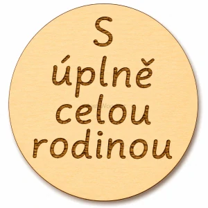 Milníková kartička - s úpně celou rodinou