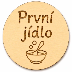 Milníková kartička - první jídlo