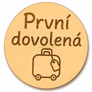 Milníková kartička - první dovolená