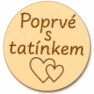 Milníková kartička - poprvé s tatínkem