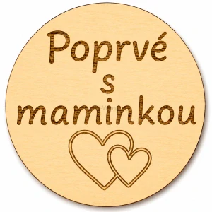 Milníková kartička - poprvé s maminkou