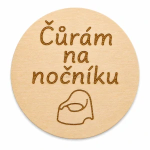 Milníková kartička - čůrám na nočníku