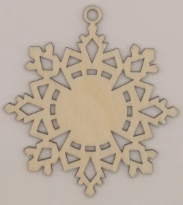 Dřevěná vánoční ozdoba (8 cm)