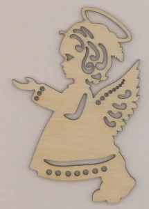 Dřevěná vánoční ozdoba (8 cm)