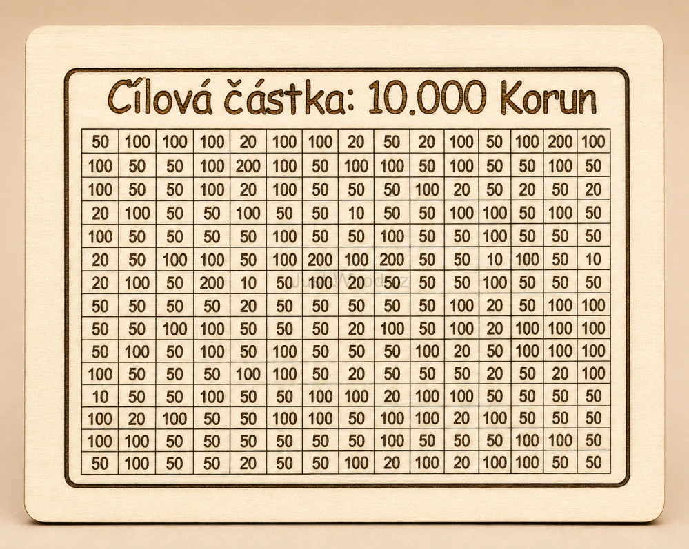 Dřevěná Pokadnička 150 x 200 x 56 mm